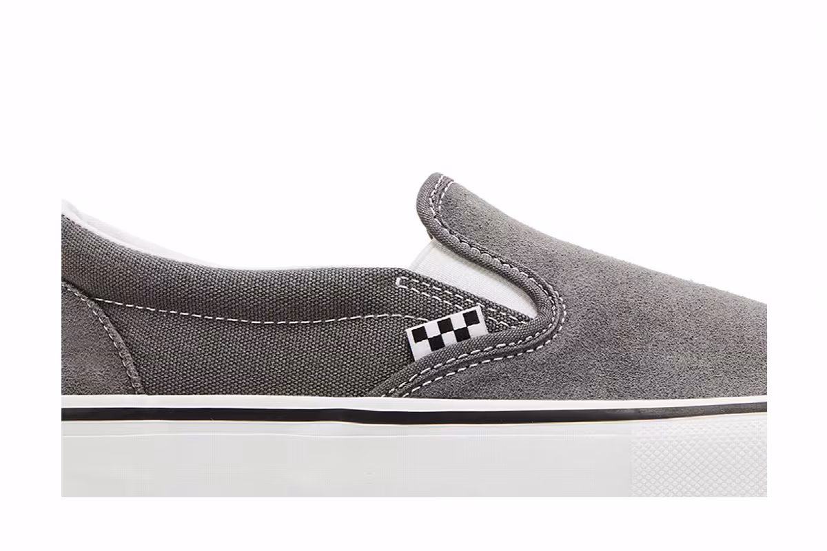 Vans Skate Slip-On Pewter White, view 3