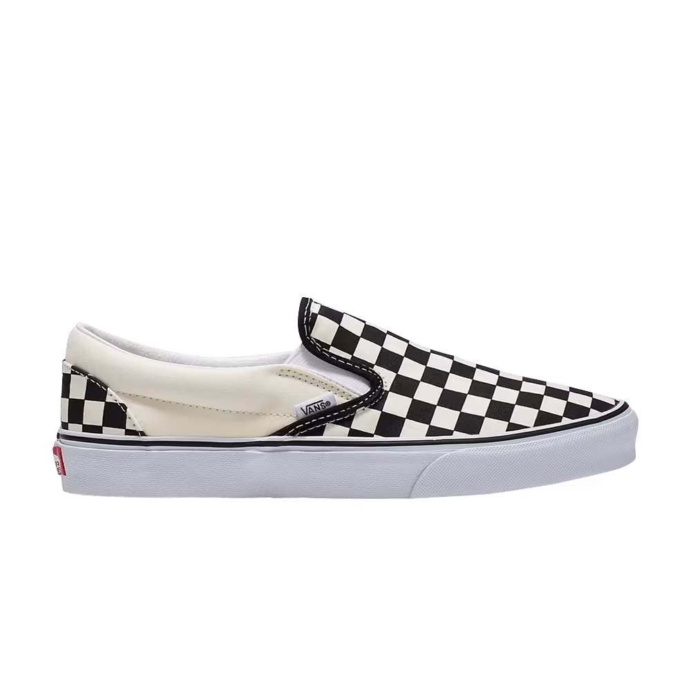 Vans Classic Slip-On Wide Checkerboard - Black White