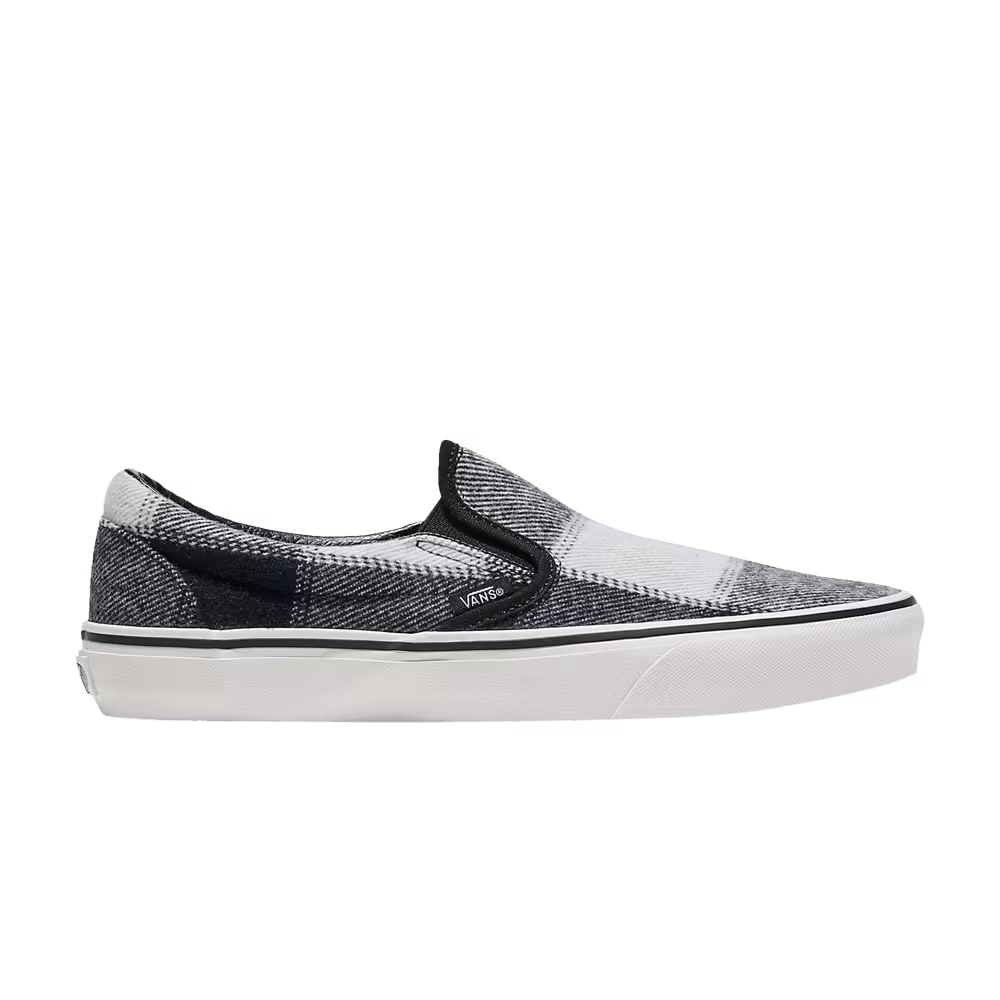 Vans Classic Slip-On Brushed Plaid - Black White