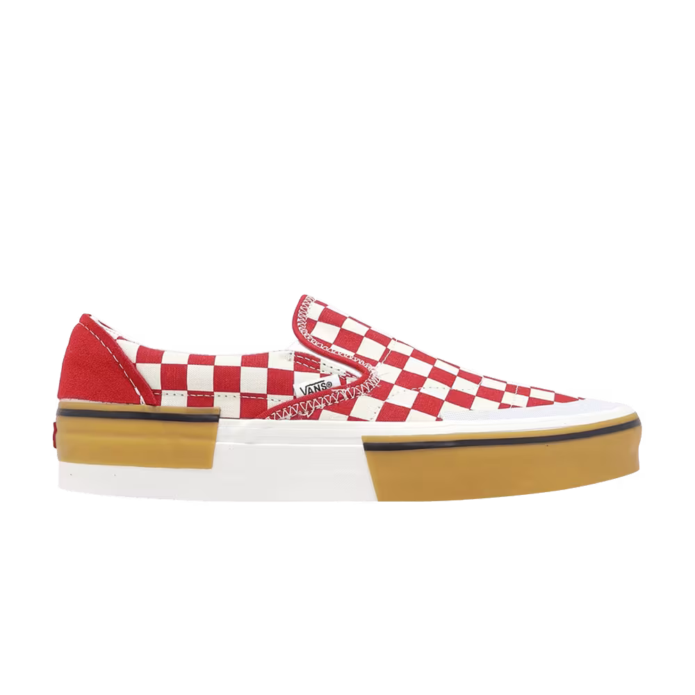 Vans Slip-On Reconstruct Red White Checkerboard