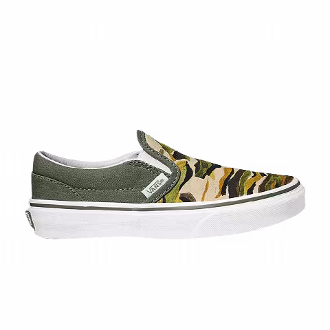 Vans Classic Slip-On Kids 'Painted Camo Green'