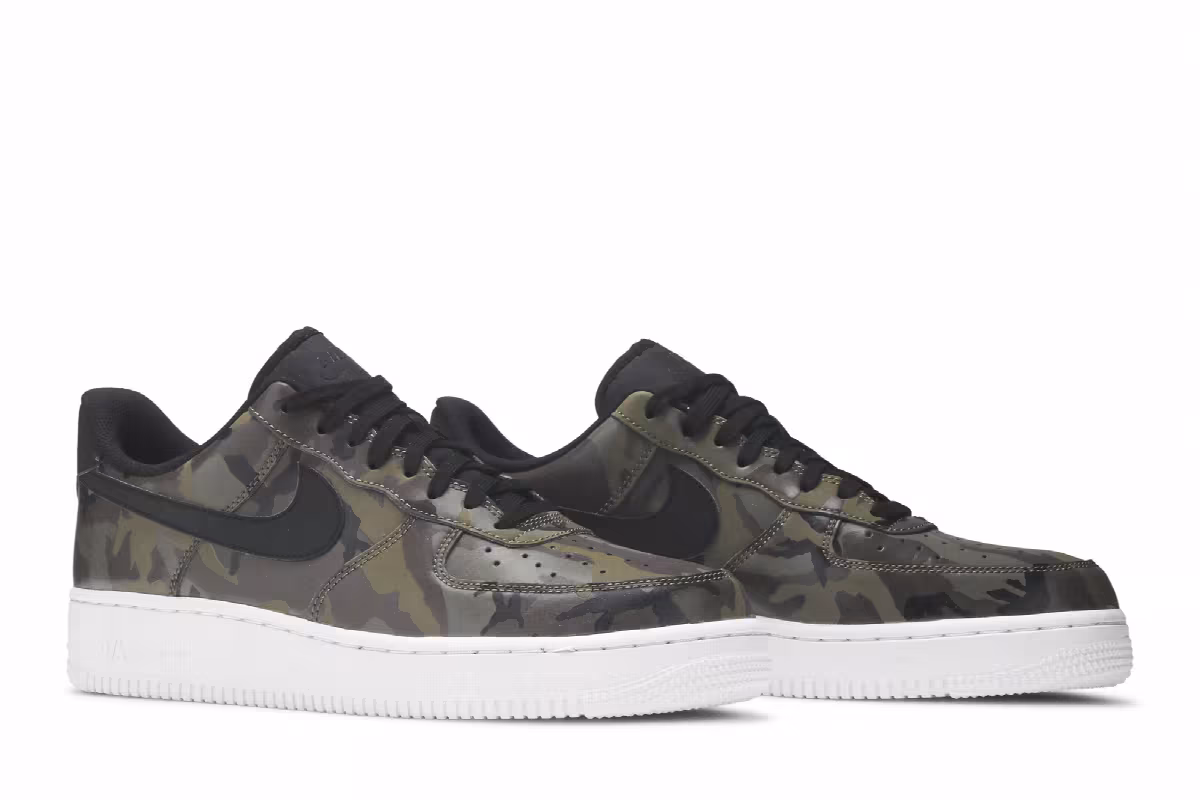 Nike Air Force 1 Olive Reflective Camo, view 9
