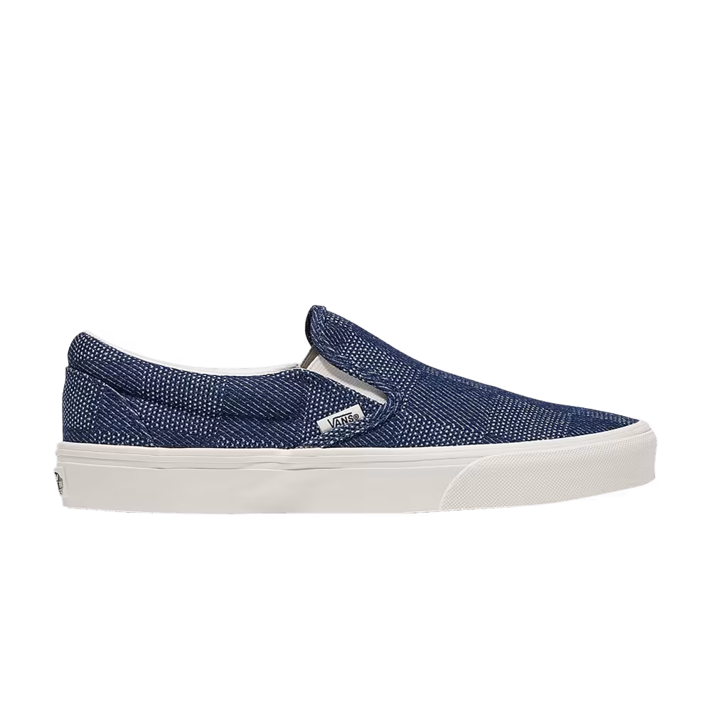 Vans Classic Slip-On Checkerboard Denim - Navy