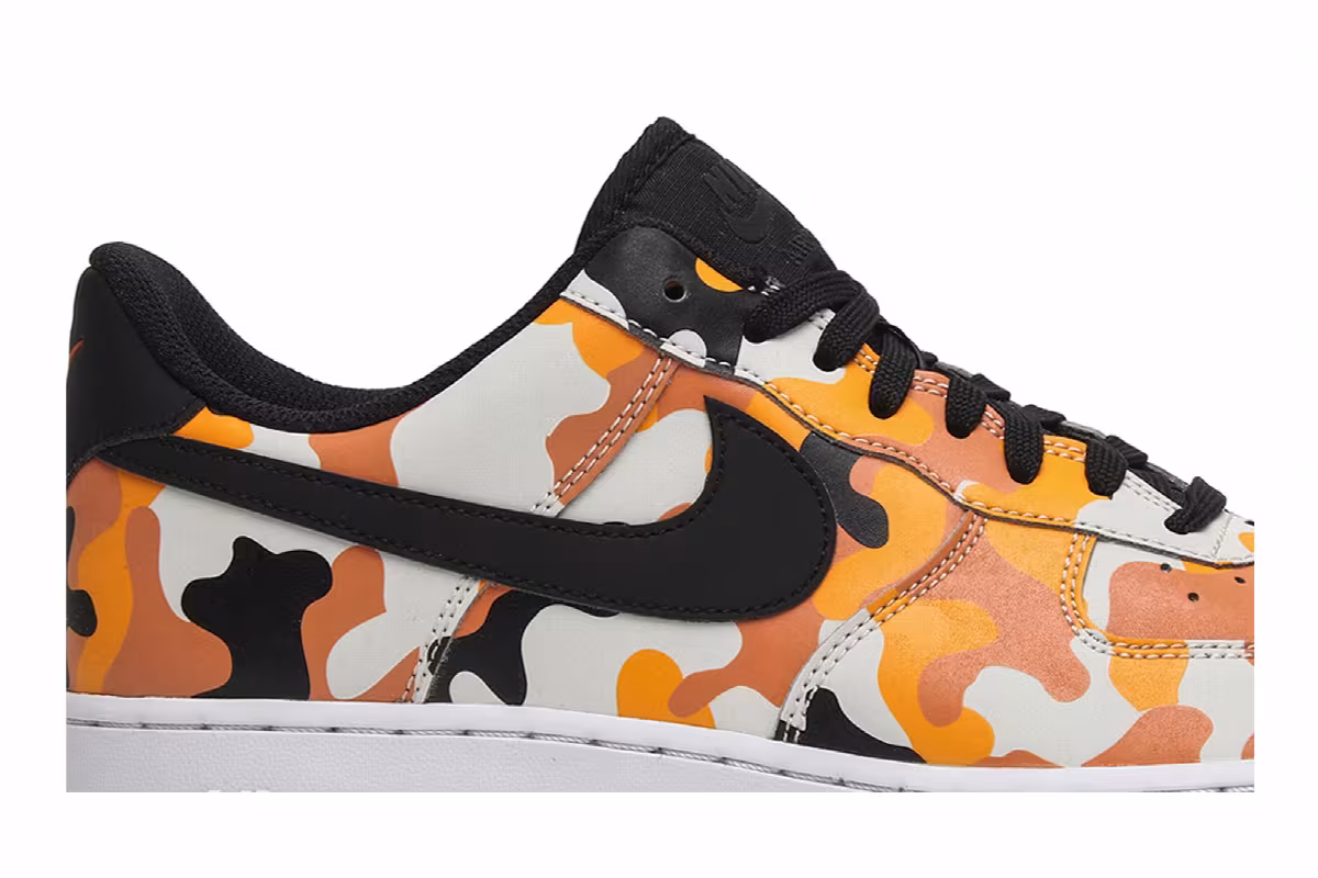 Nike Air Force 1 07 LV8 Orange Camo, view 3