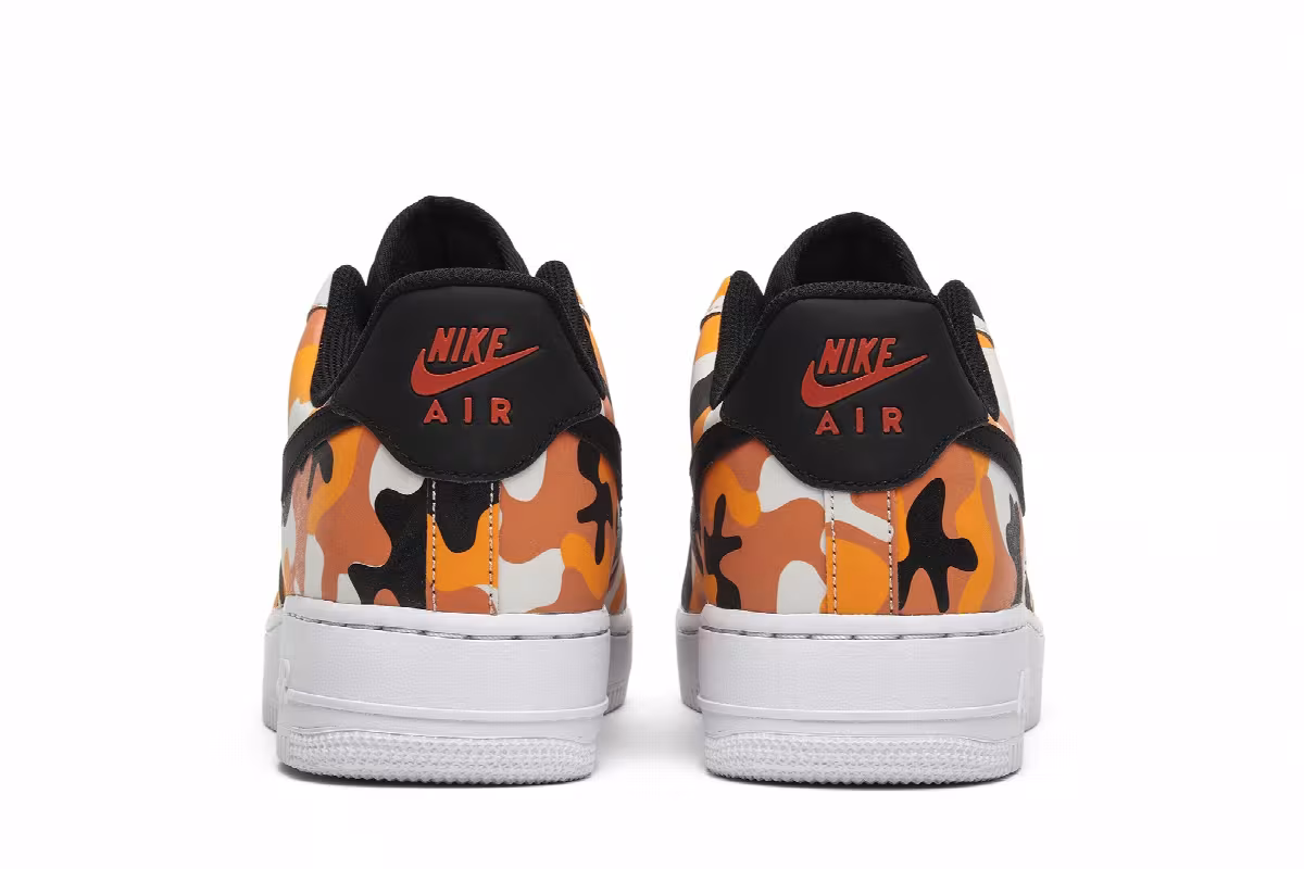 Nike Air Force 1 07 LV8 Orange Camo, view 7
