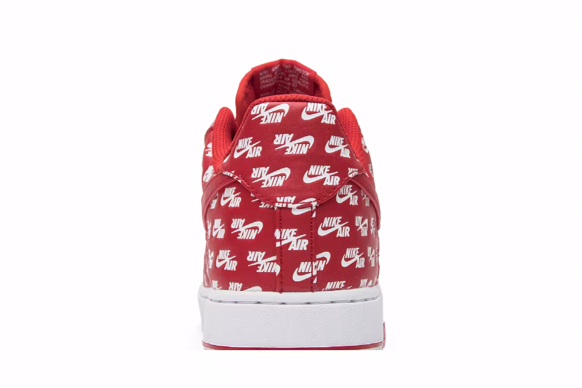 Nike Air Force 1 Low 07 QS All Over Logo Red, view 8