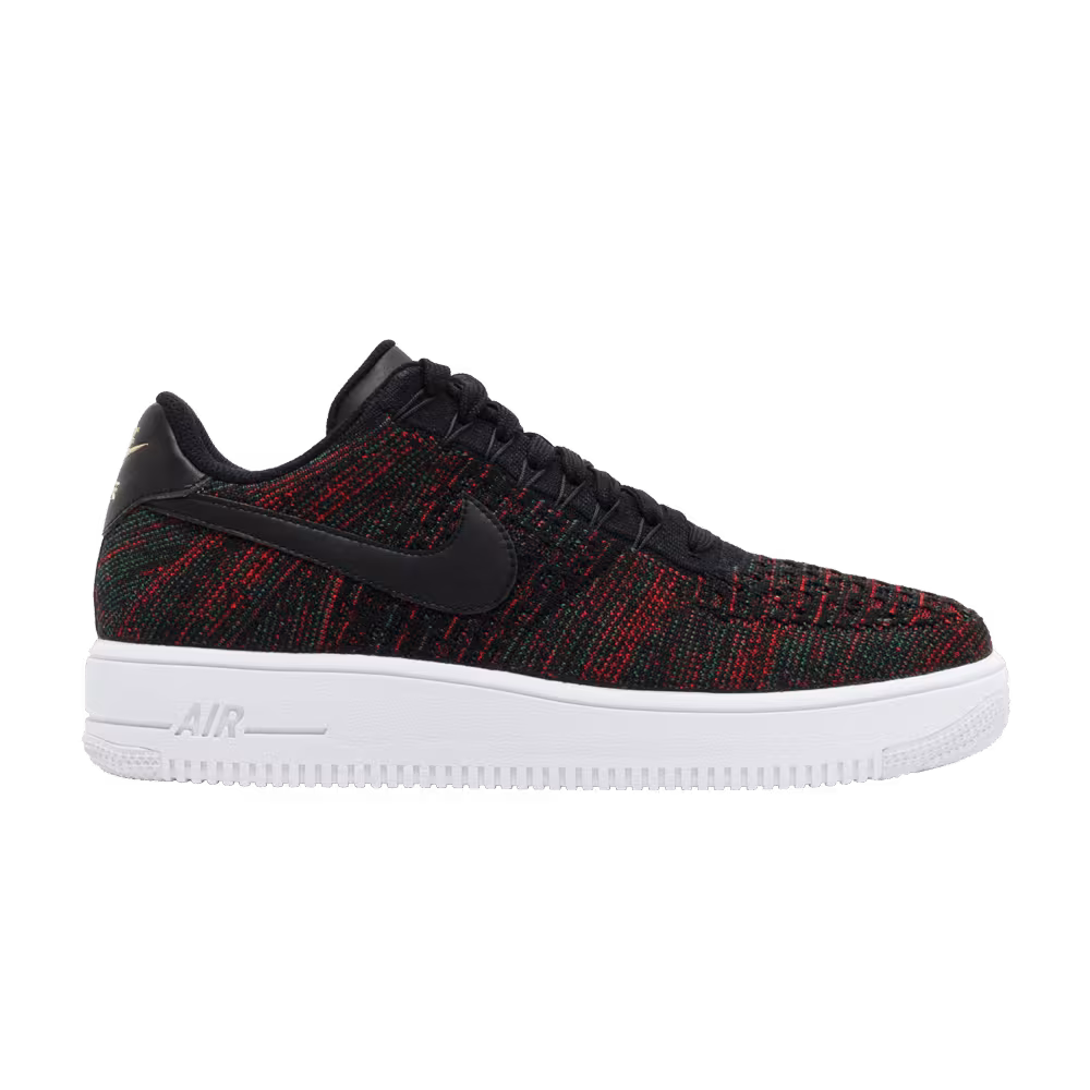 Nike Air Force 1 Low Flyknit Black Burgundy