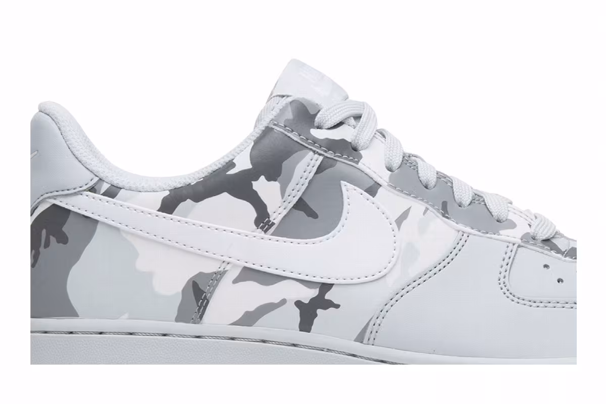 Nike Air Force 1 Grey Reflective Camo, view 3