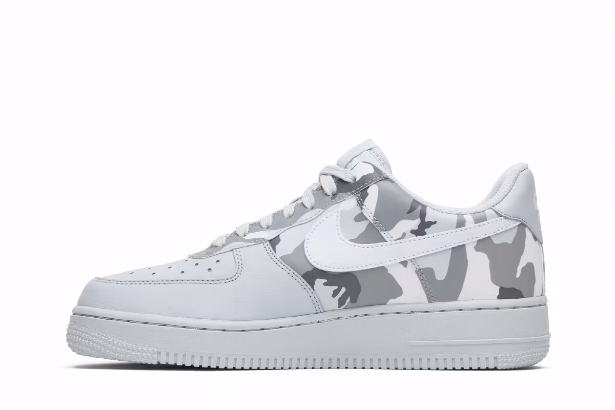 Nike Air Force 1 Grey Reflective Camo, view 4