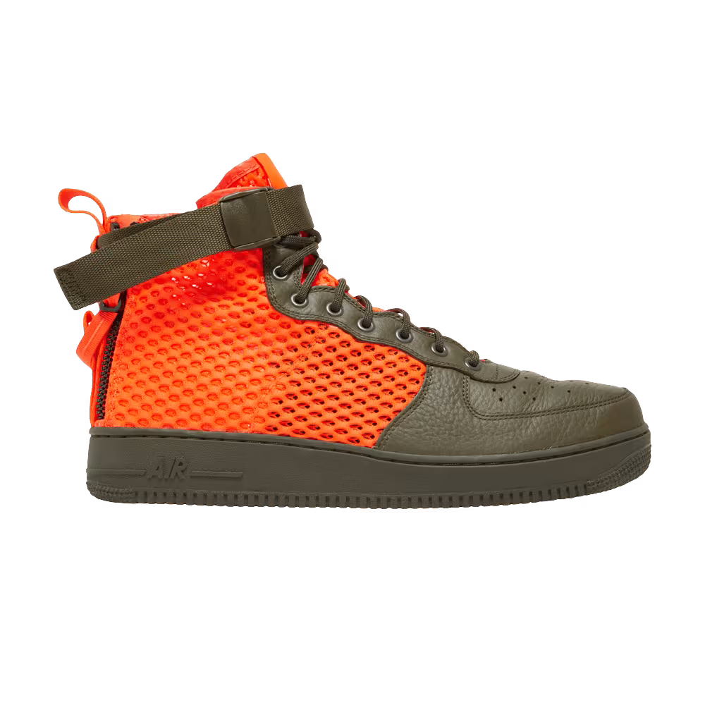 Nike SF Air Force 1 Mid QS Cargo Khaki Crimson