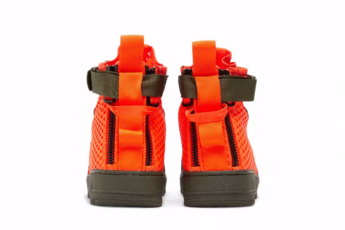Nike SF Air Force 1 Mid QS Cargo Khaki Crimson, view 7