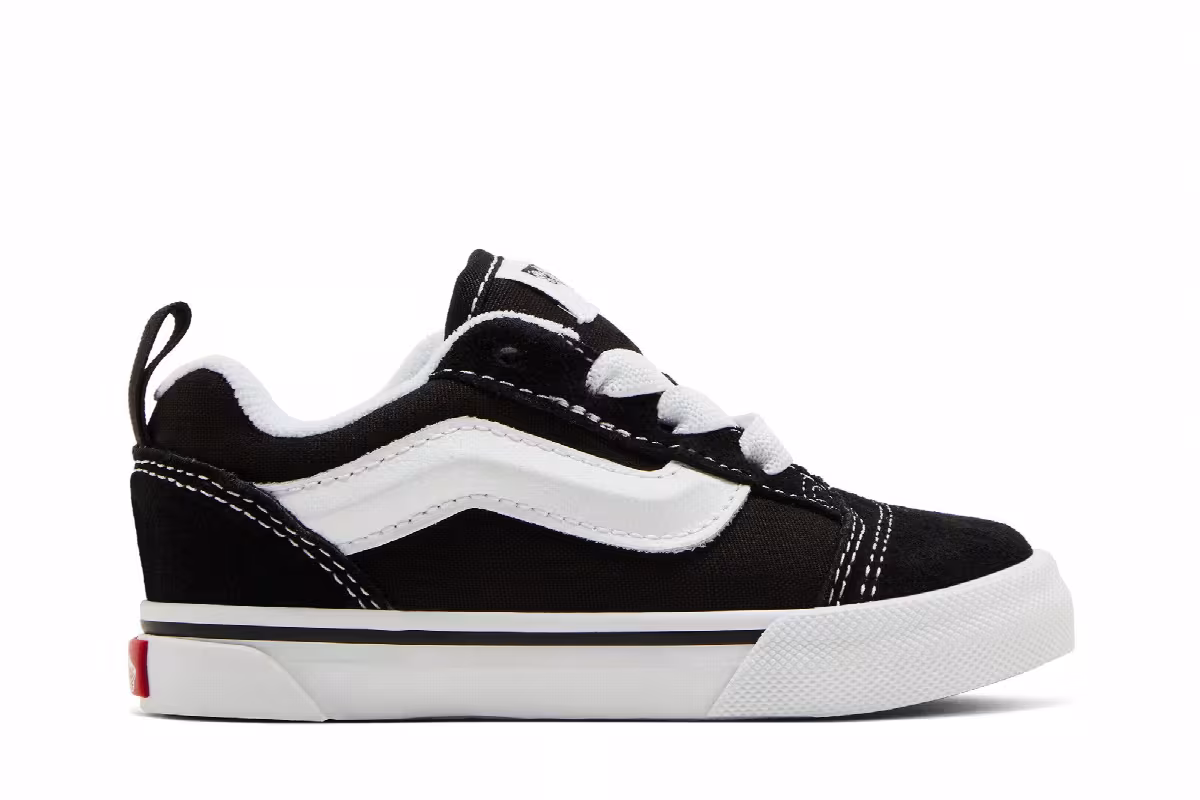 Vans Knu-Skool Toddler Black White, view 2