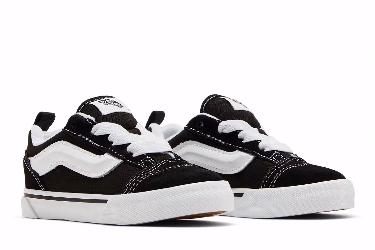 Vans Knu-Skool Toddler Black White, view 9