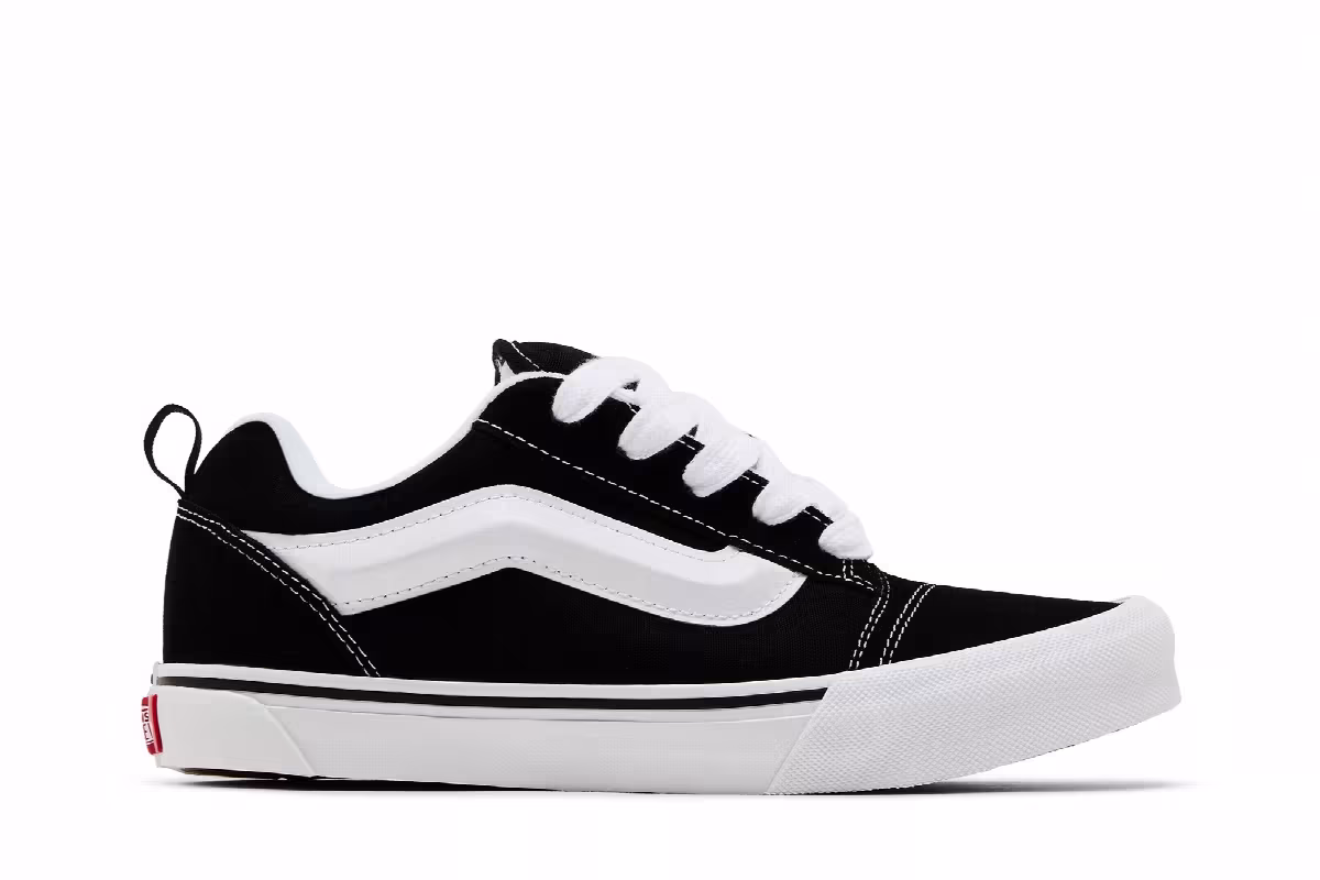 Vans Knu-Skool Kids Black True White, view 2