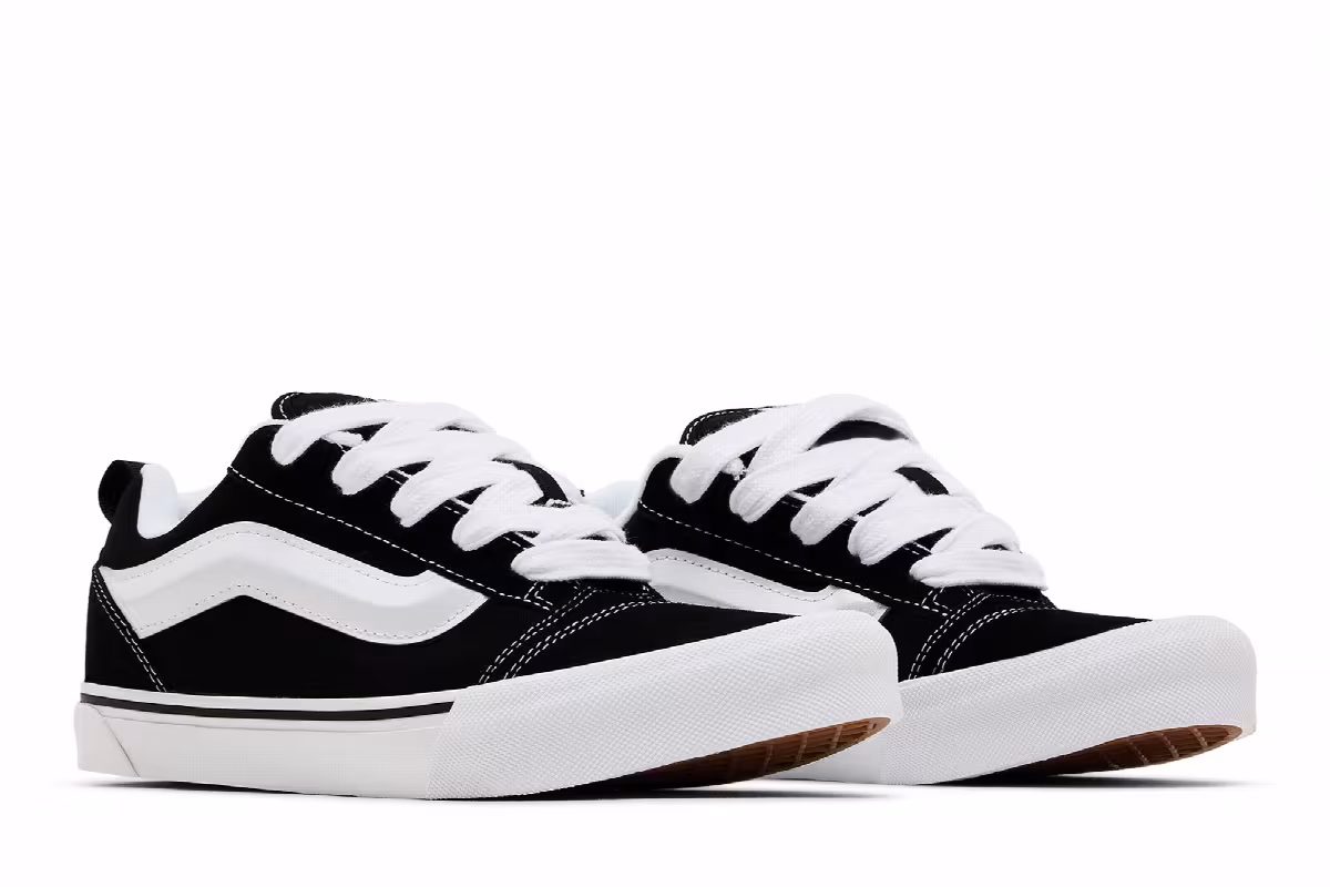 Vans Knu-Skool Kids Black True White, view 9