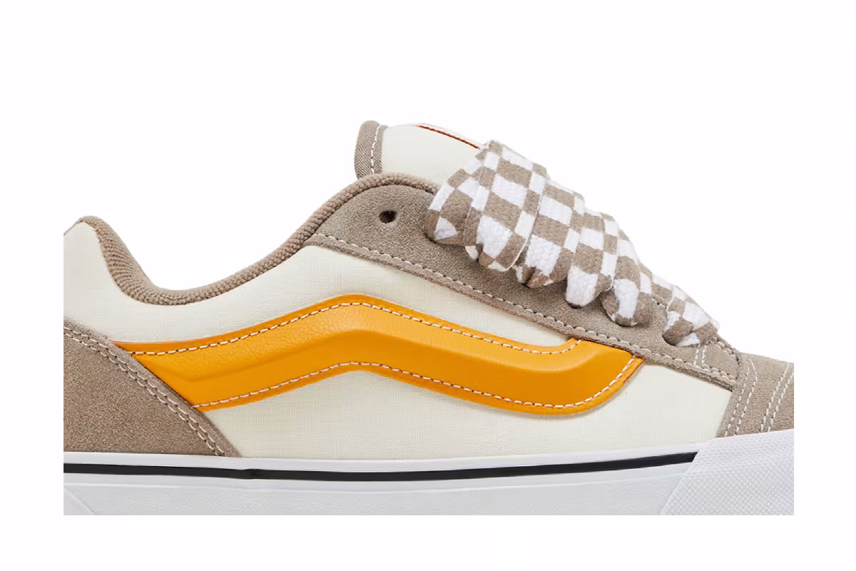 Vans Knu-Skool Mega Check - Grey Marshmallow, view 3