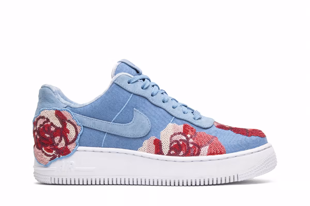 Nike Women's Air Force 1 Floral Sequin, view 2