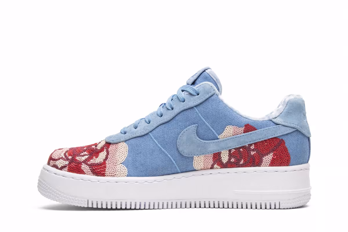 Nike Women's Air Force 1 Floral Sequin, view 4