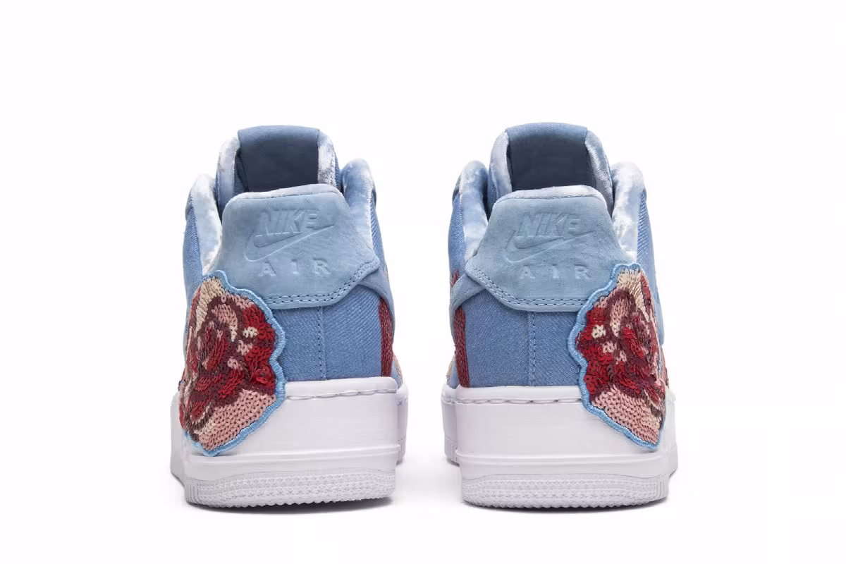 Nike Women's Air Force 1 Floral Sequin, view 7