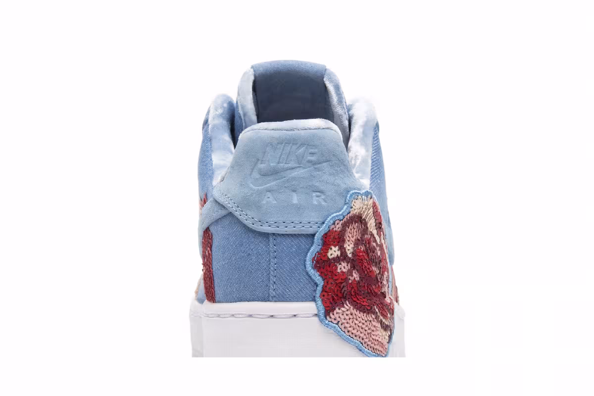 Nike Women's Air Force 1 Floral Sequin, view 8
