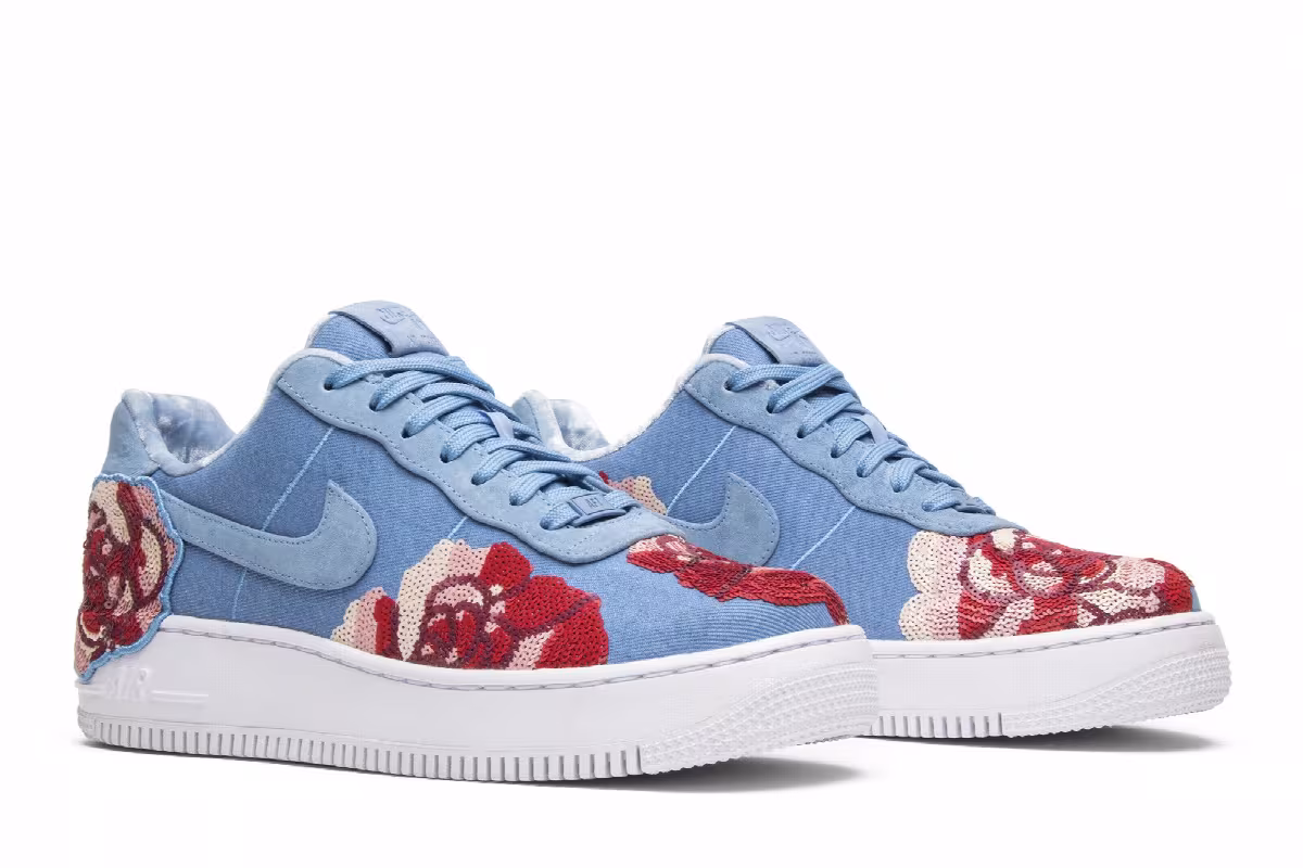 Nike Women's Air Force 1 Floral Sequin, view 9