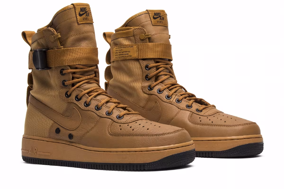 Nike Women's SF Air Force 1 High Desert Ochre, view 9
