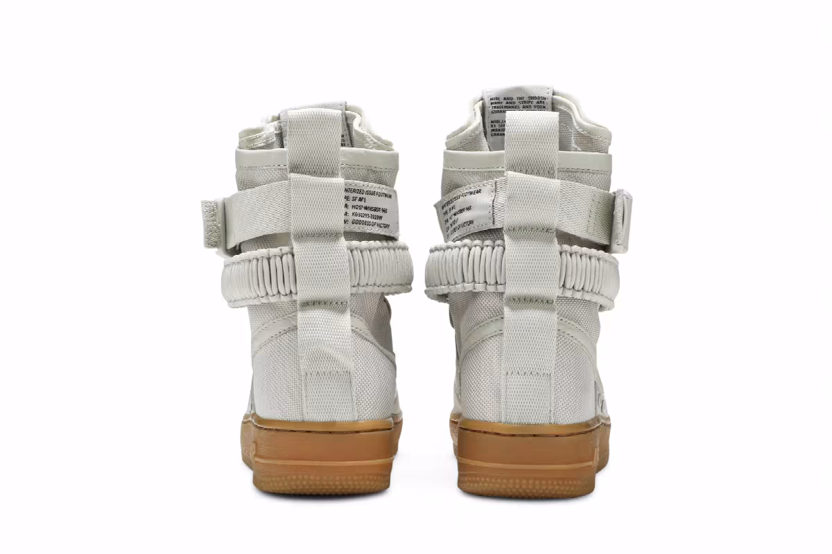 Nike Women's SF Air Force 1 High Light Bone, view 7