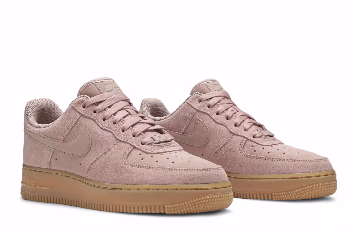 Nike Women's Air Force 1 Low Particle Pink, view 9