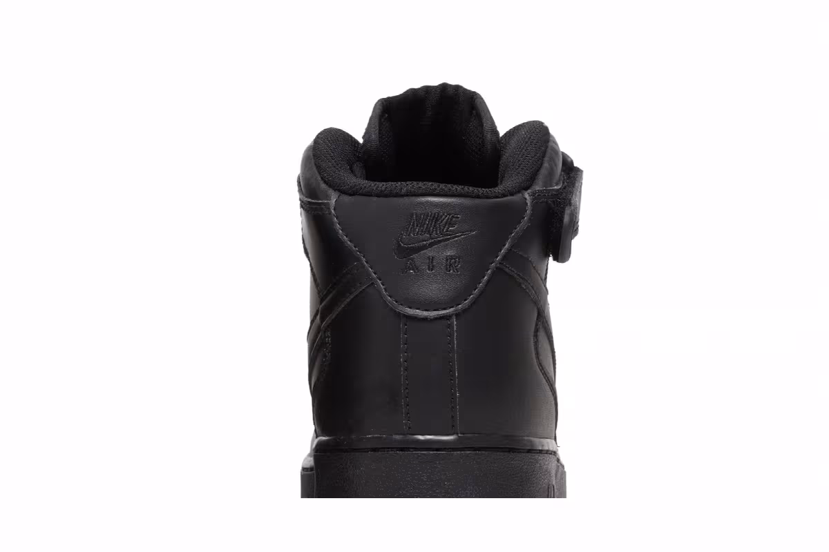 Nike Air Force 1 Mid GS Black, view 8