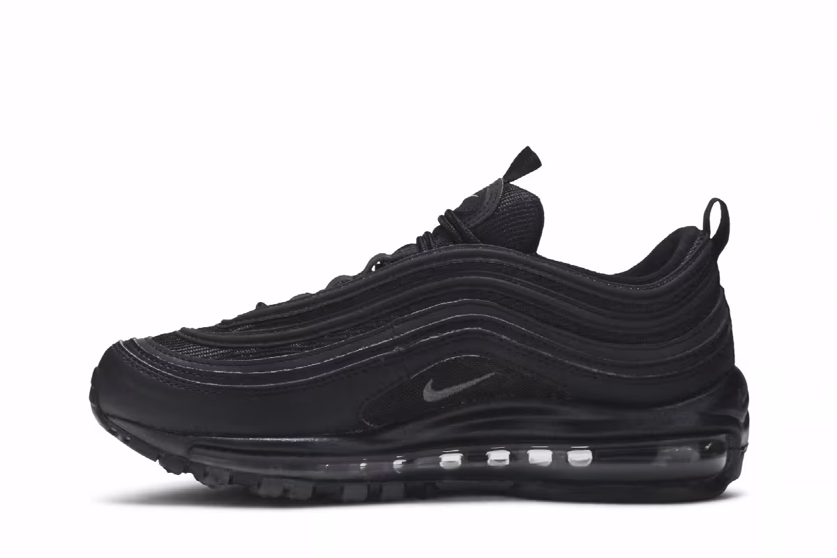 Nike Women's Air Max 97 Triple Black, view 4