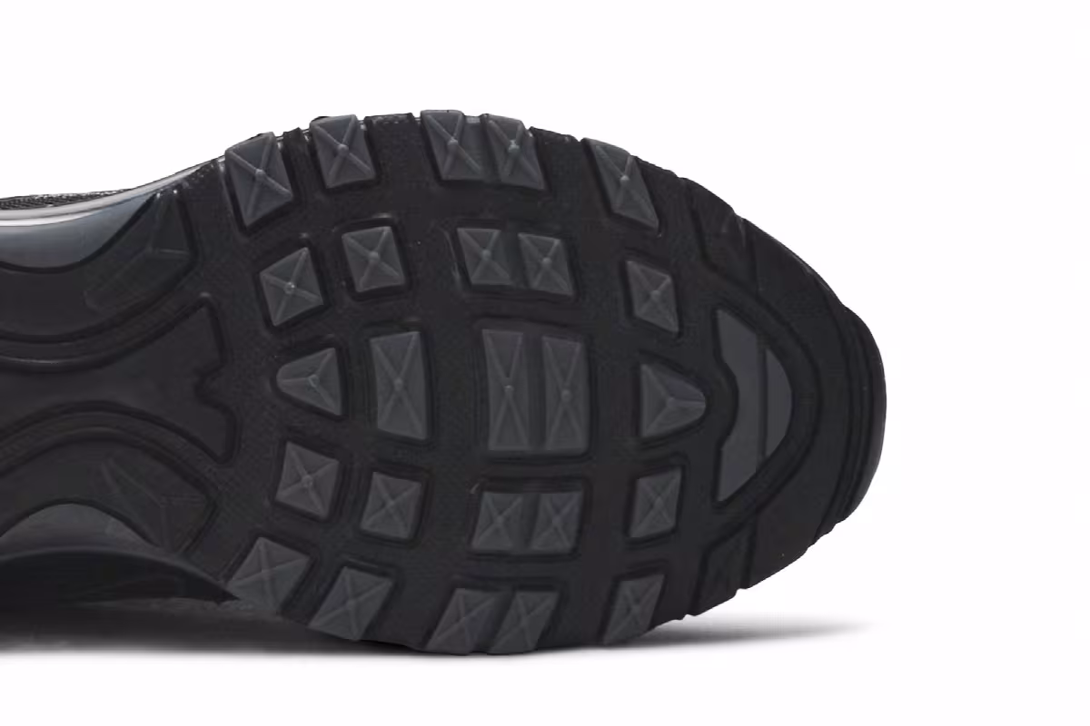Nike Women's Air Max 97 Triple Black, view 6