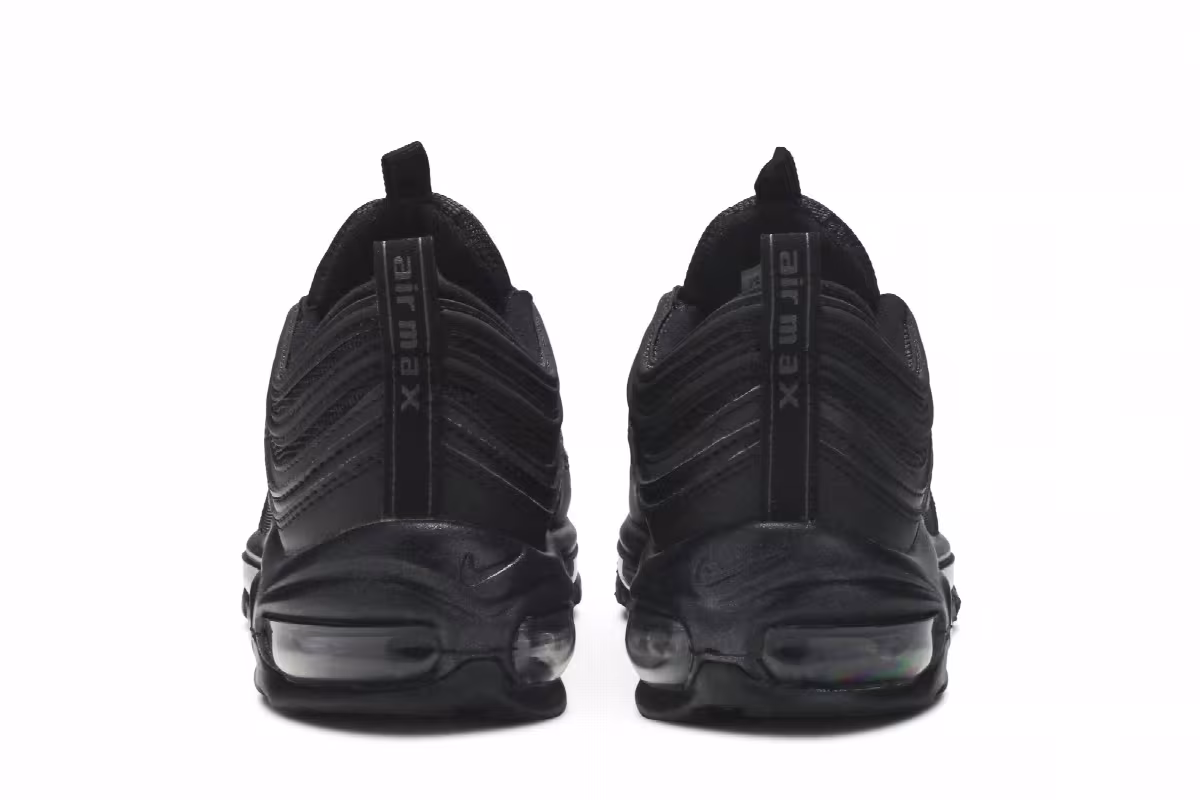 Nike Women's Air Max 97 Triple Black, view 7