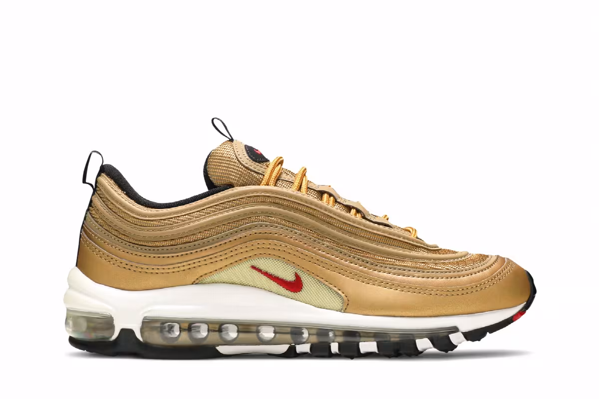 Nike Air Max 97 OG QS GS Metallic Gold, view 2