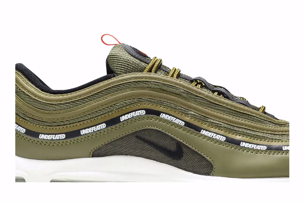 Undefeated x Nike Air Max 97 OG Olive, view 3