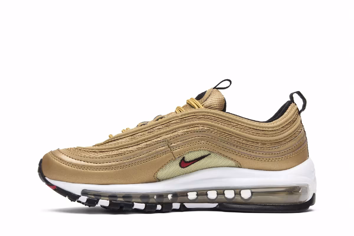 Nike Women's Air Max 97 OG QS Metallic Gold, view 4