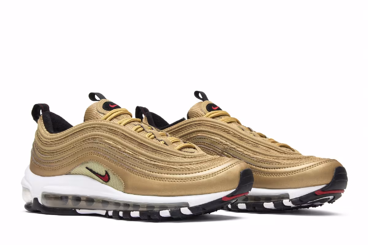 Nike Women's Air Max 97 OG QS Metallic Gold, view 9
