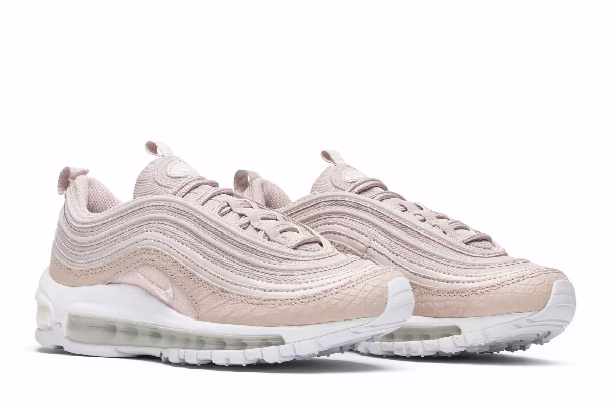 Nike Women's Air Max 97 Premium Pink Snakeskin, view 9