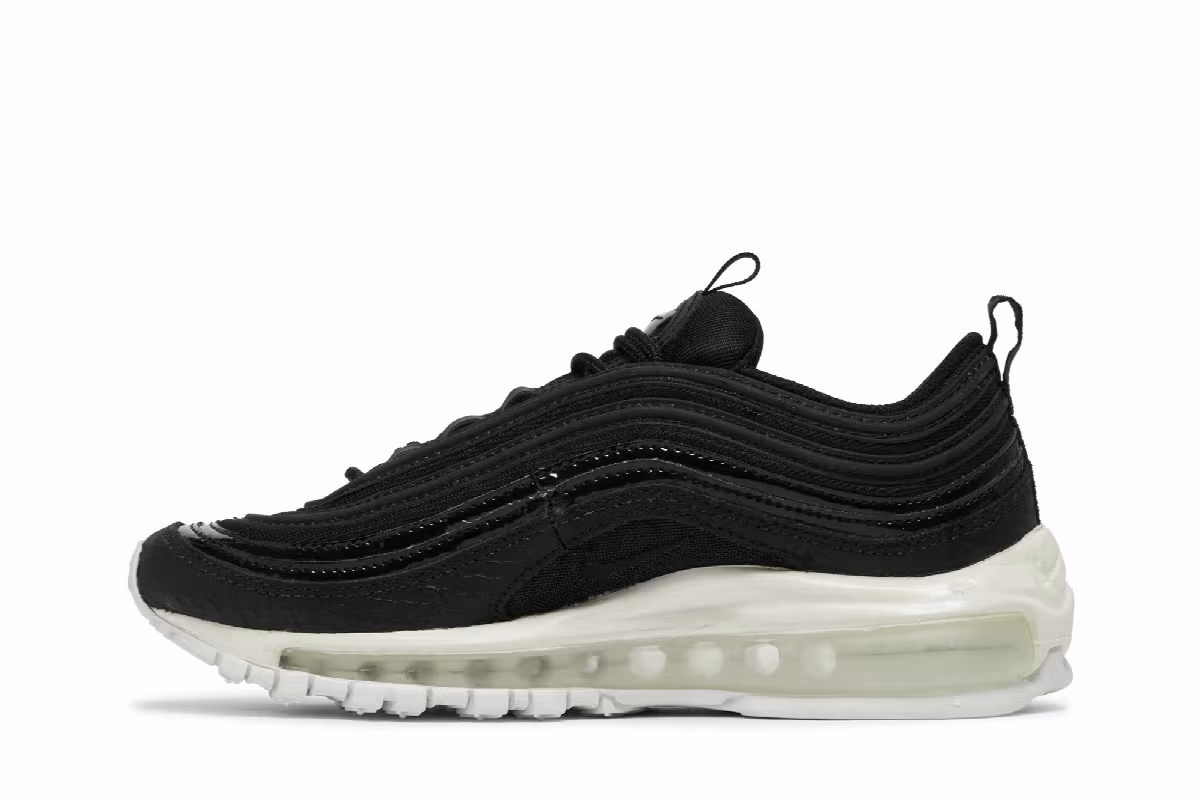 Nike Women's Air Max 97 Premium Black White, view 4