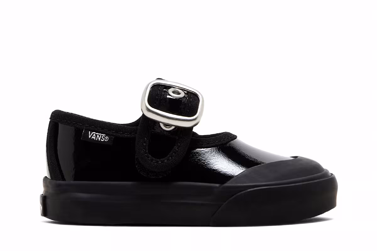 Vans Mary Jane Toddler Gothic Shine Black, view 2