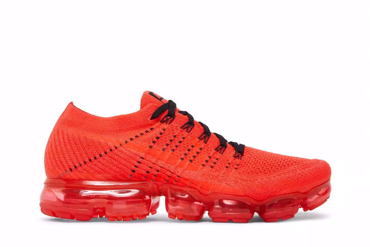 CLOT x Nike Air VaporMax Bright Crimson, view 2
