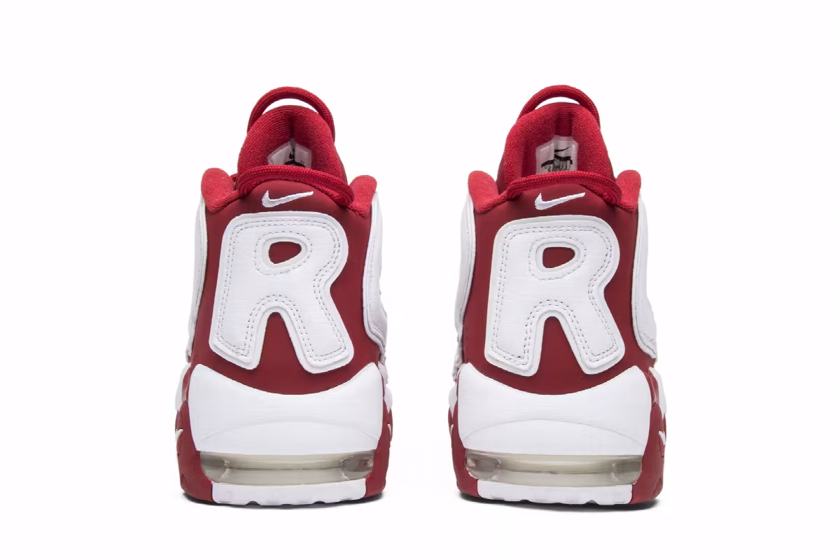 Supreme x Nike Air More Uptempo Red, view 7