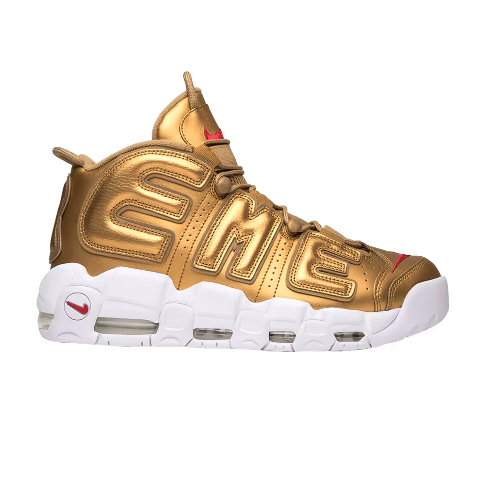 Supreme x Nike Air More Uptempo Metallic Gold