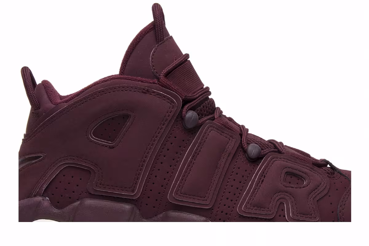 Nike Air More Uptempo Bordeaux, view 3