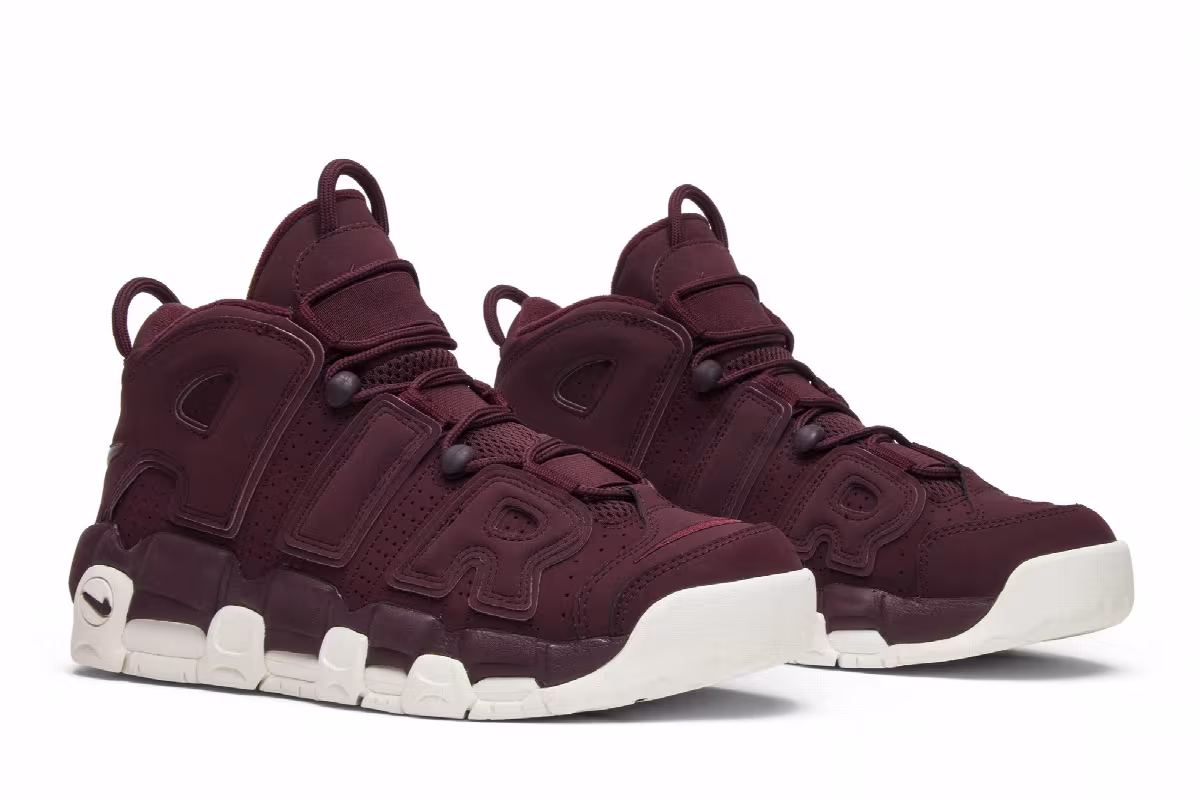 Nike Air More Uptempo Bordeaux, view 9