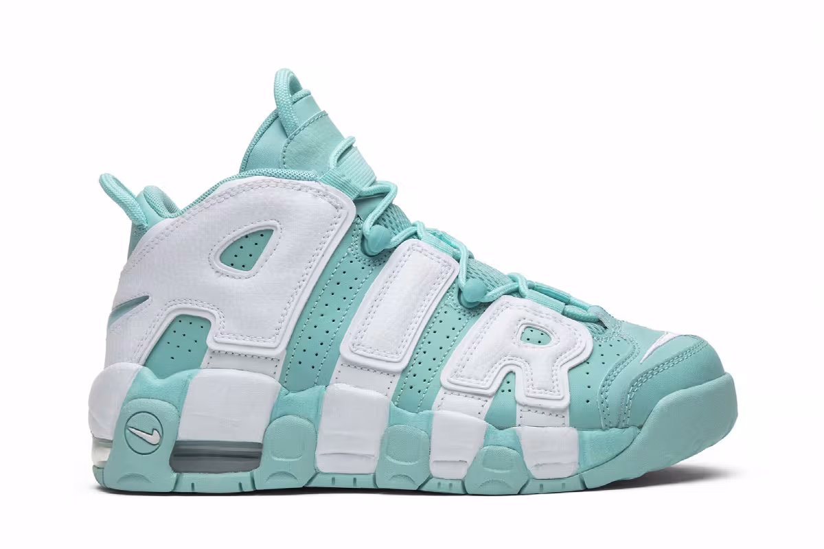 Nike Air More Uptempo GS Island Green, view 2