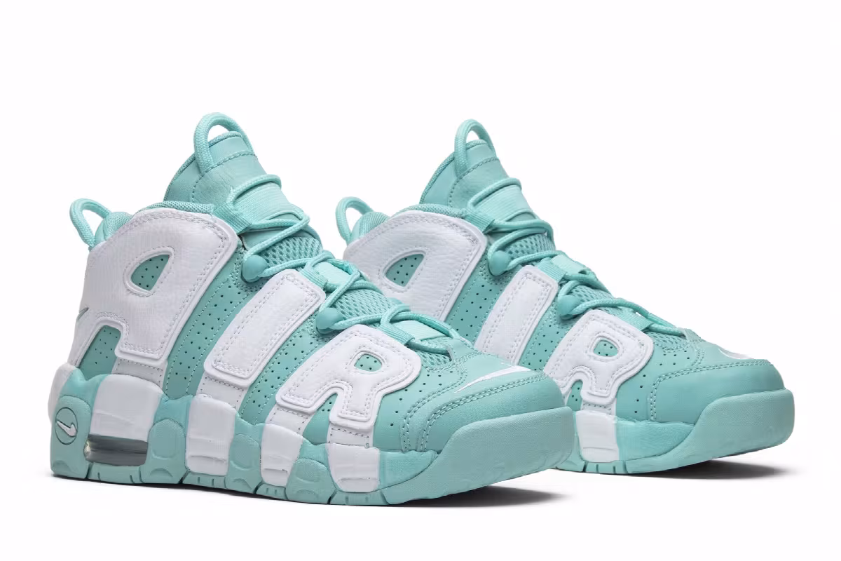 Nike Air More Uptempo GS Island Green, view 9