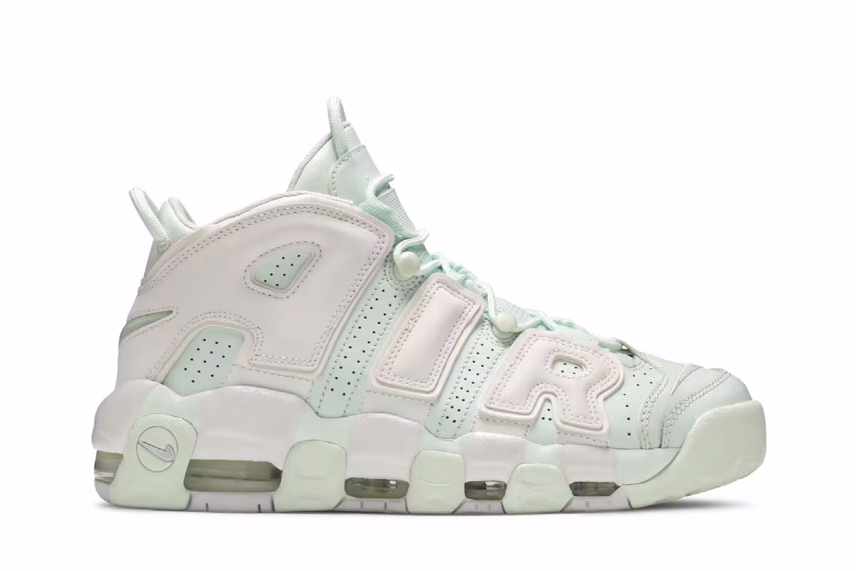 Nike Women's Air More Uptempo Barely Green, view 2
