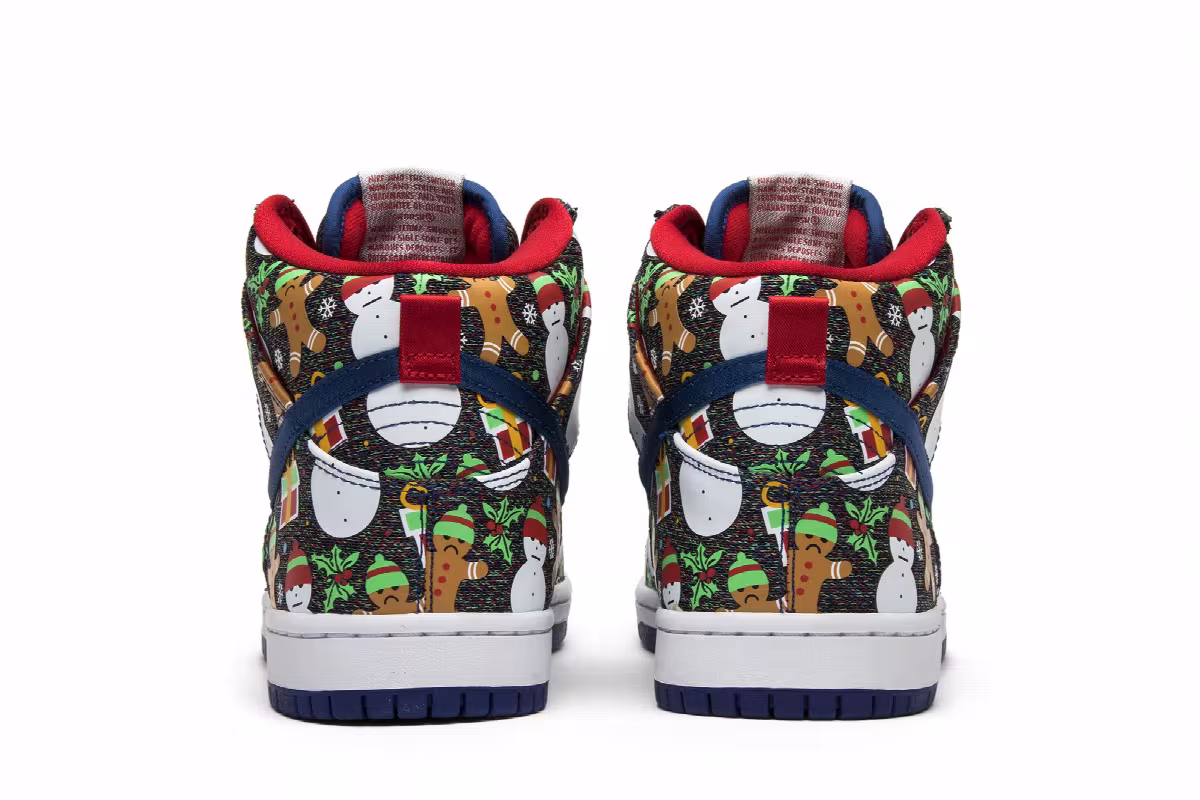 Concepts x Nike SB Dunk Pro High Ugly Christmas Sweater 2017, view 7