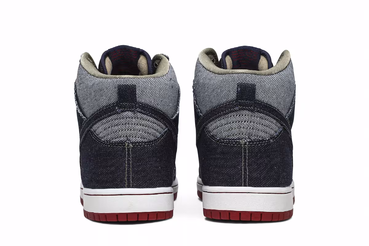 Reese Forbes x Nike SB Dunk High Denim, view 7