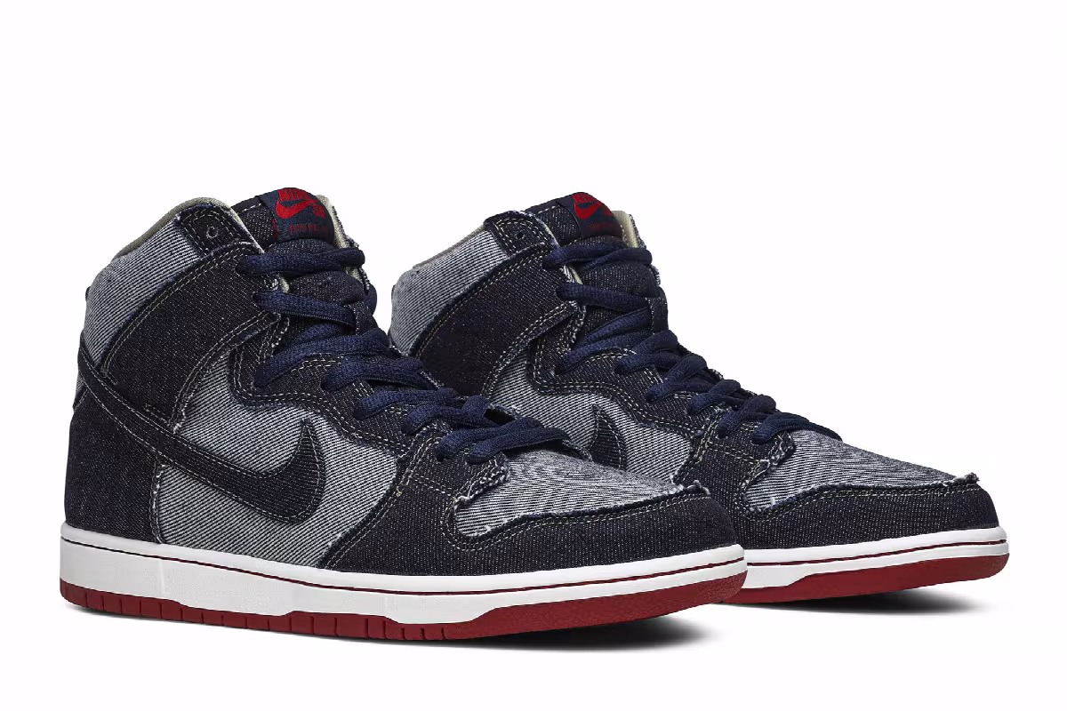 Reese Forbes x Nike SB Dunk High Denim, view 9